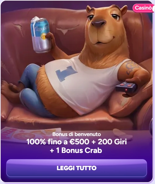 SpinBara Casino bonus benvenuto: 100% fino a €500 + 200 giri